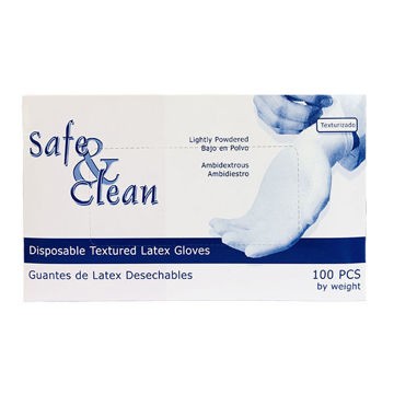 Guante de Latex Safe&Clean Mediano 100 Piezas
