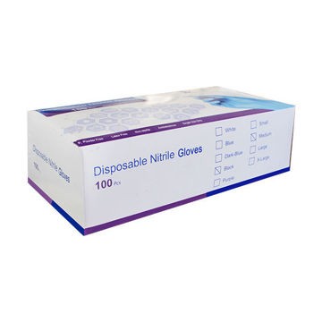 Guante de Nitrilo Negro BLUETECH 100 pz