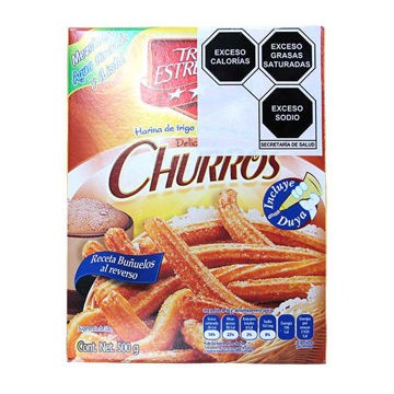 Harina para churros Paq 500 Gr 3 Estrellas