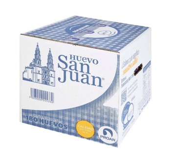 Huevo San Juan Caja CHICA 180 pz (aprox 11 kg)