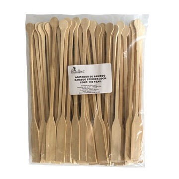 Agitador de Bamboo 20cm Escoffier 100 piezas