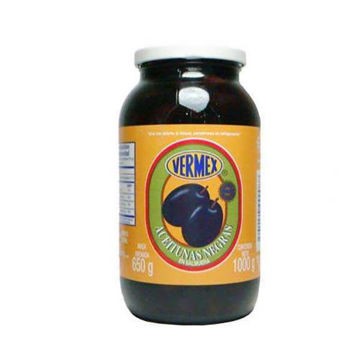Aceituna Negra con hueso Loreto 935 g Fco