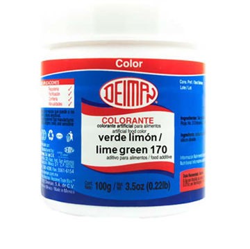 Color verde limon 170 polvo Deiman Bote de 100 g