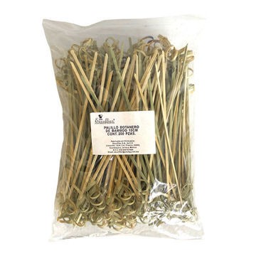 Palillo Botanero c/nudo BambooEscoffier 200pz 15 cm
