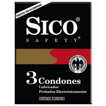 Condones Sico Safety Paquete de 3 piezas