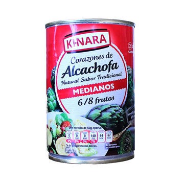Corazones de Alcachofa KI-NARA Lata 400 mL 6/8 frutos