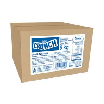 Chocolate en trozo Crunch Caja de 9 Kg (IEPS inc.)