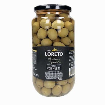 Aceituna Verde con Hueso Loreto 935 g Fco.