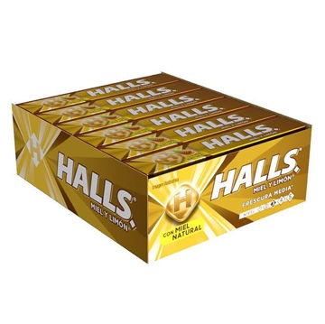 Dulce Halls limon miel 12 de 9 cuadretas (IEPS inc.)