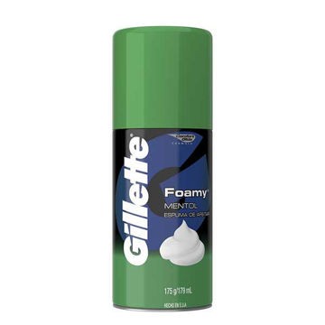 Espuma para afeitar con mentol Gillette Foamy 12 frascos de 175 g