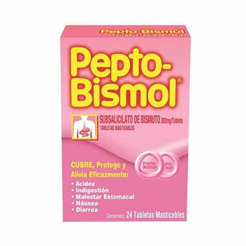 F. Pepto Bismol 24 Tabletas Procter & Gamble