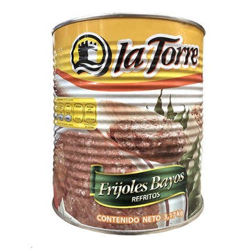 Frijol bayo refrito La Torre Lata de 3.17 Kg