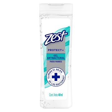 Gel Antibacterial Zest 400 Ml Protec para manos