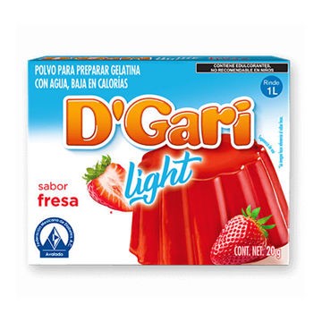 Gelatina Fresa LIGHT DGari 24 de 20 g