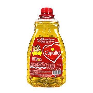 Aceite vegetal con canola Capullo Caja con 4 galones de 3.7 L