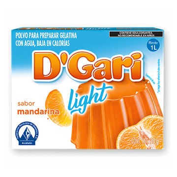 Gelatina Mandarina LIGHT DGari 24 de 20 g